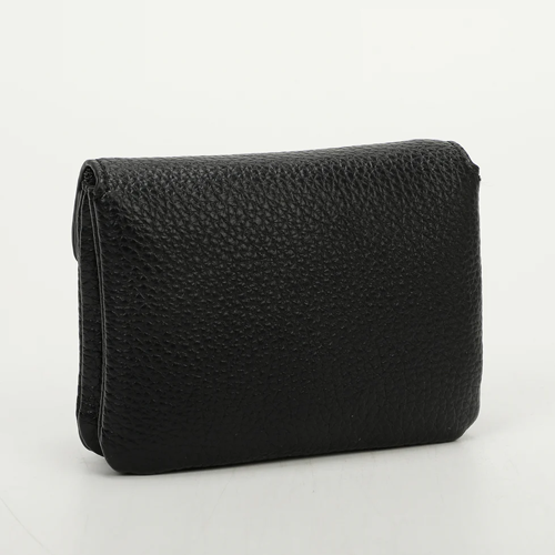 PORTACARTE PICCOLO CON PATTA - NERO