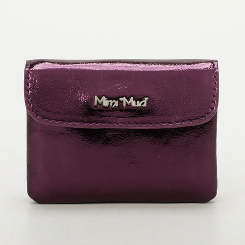 PORTACARTE PICCOLO CON PATTA - VIOLA