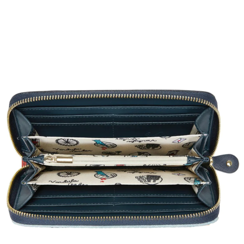 Vendula Sushi - Blue Edition Large Ziparound Wallet