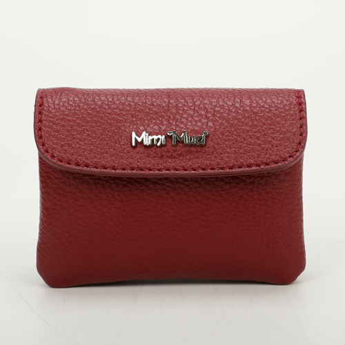 PORTACARTE PICCOLO CON PATTA -BORDEAUX