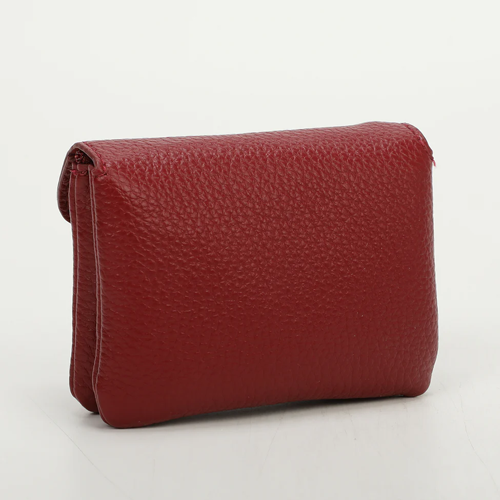 PORTACARTE PICCOLO CON PATTA -BORDEAUX