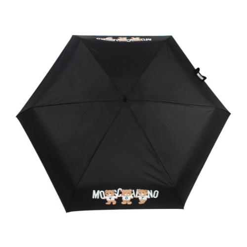 Ombrello Moschino supermini "Bears with Logo" – nero