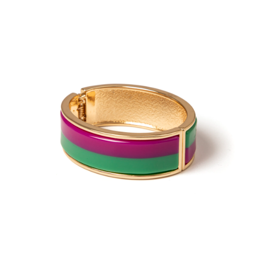 Bracciale A Fascia Larga Eclissi Verde/Viola