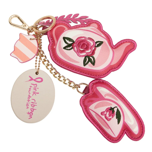 Perfectly Pink Afternoon Tea Bus Key Charm