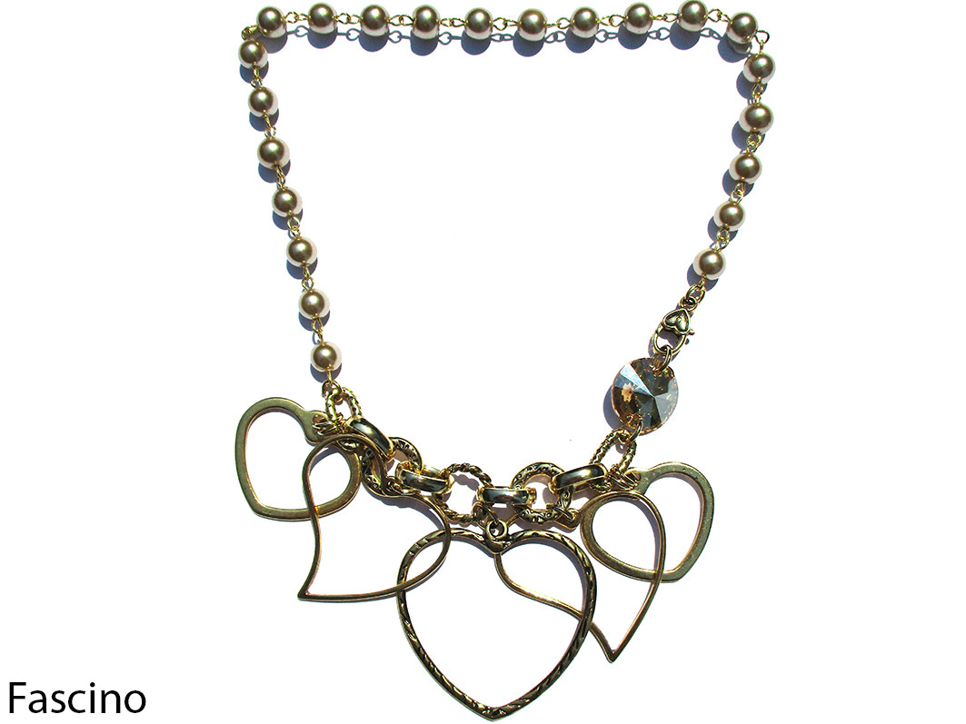 COLLANA GIROCOLLO FASCINO CRIST. VETRO METALLO