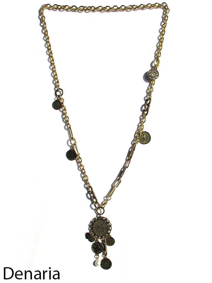 COLLANA DENARIA CIONDOLO ORO ART.74140