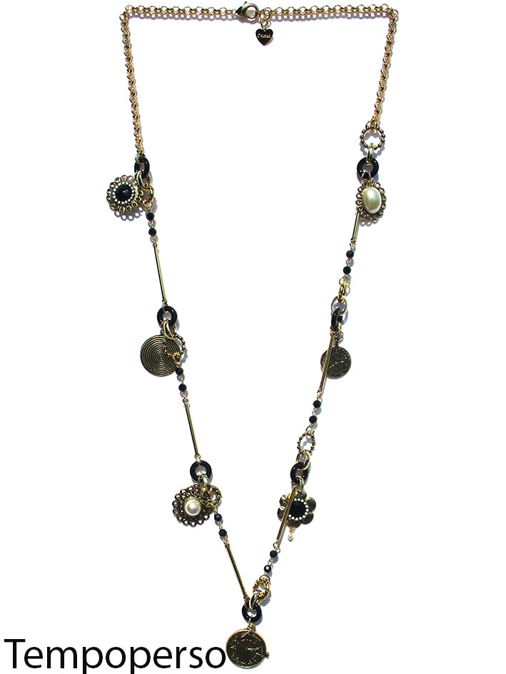 COLLANA TEMPOPERSO ORO CON CHARMS ART.74144