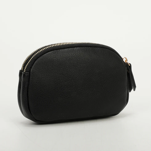 PORTAOGGETTI CON ZIP - NERO
