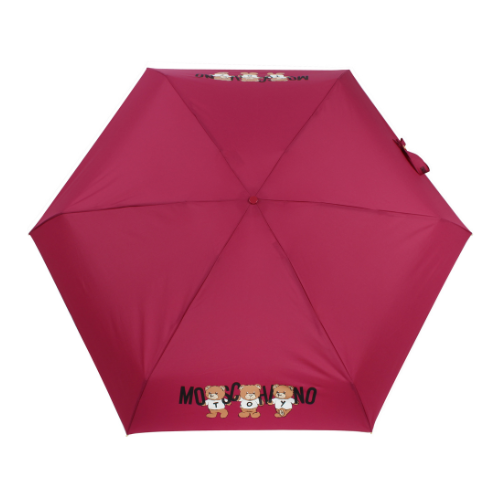 Ombrello Moschino supermini "Bears with Logo" - amarena