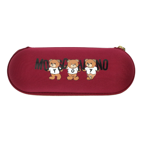 Ombrello Moschino supermini "Bears with Logo" - amarena