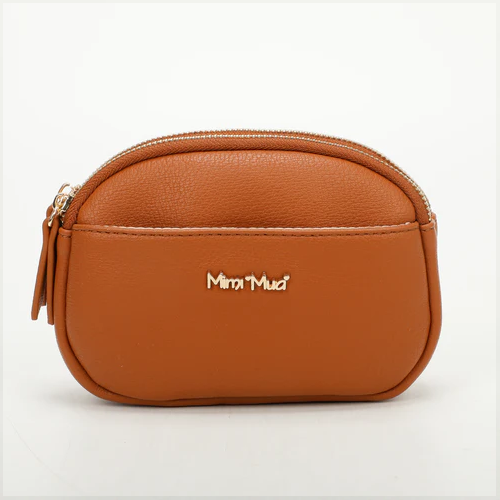 PORTAOGGETTI CON ZIP - CUOIO