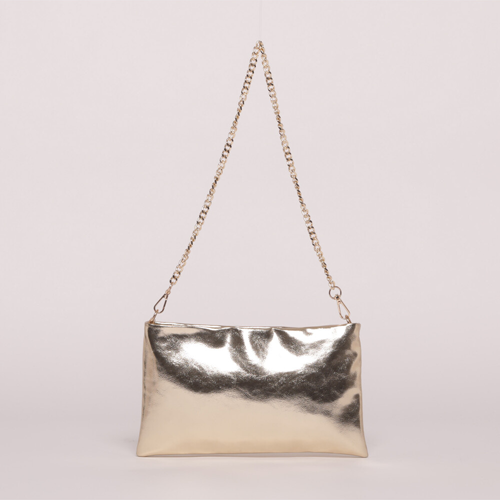 BORSA A BUSTA EFFETTO LAMINATO ORO