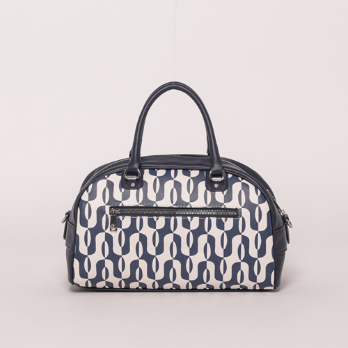 BORSONE PICCOLO IN FANTASIA BIANCO/BLU