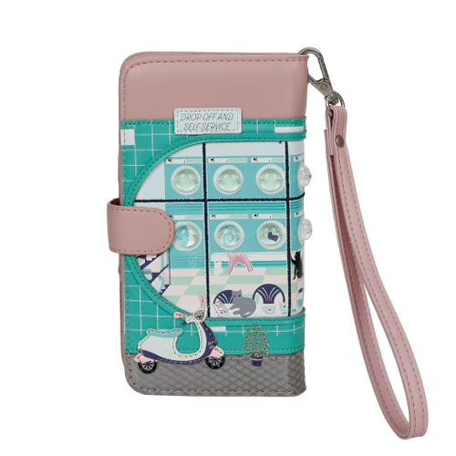 Bubble Cats Laundromat Universal Flip Phone Case
