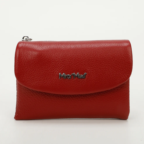 PORTAFOGLIO MEDIO IN PELLE CON PATTA -BORDEAUX