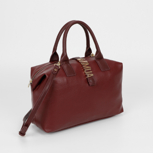 BORSA BAULETTO CON LETTERE MIMI-MUA MOSTO