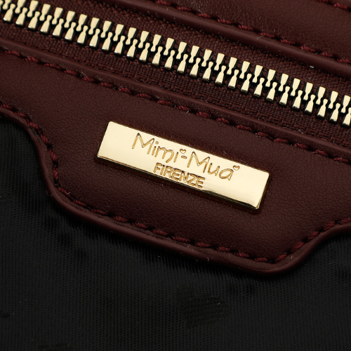 BORSA BAULETTO CON LETTERE MIMI-MUA MOSTO