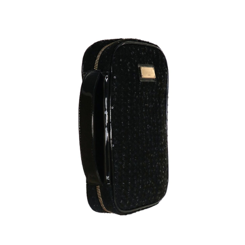 PORTAGIOIE ZIP M TWEED COUTURE NERO