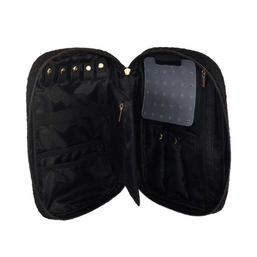 PORTAGIOIE ZIP M TWEED COUTURE NERO