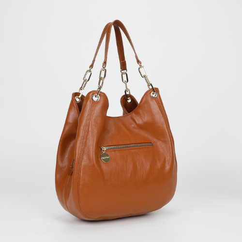 BORSA HOBO CON DETTAGLIO OCCHIELLI CUOIO