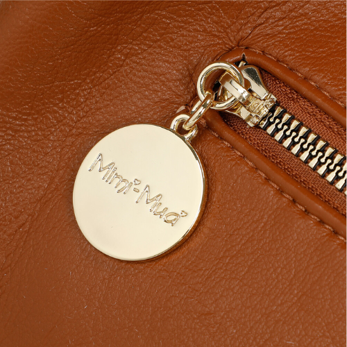 BORSA HOBO CON DETTAGLIO OCCHIELLI CUOIO