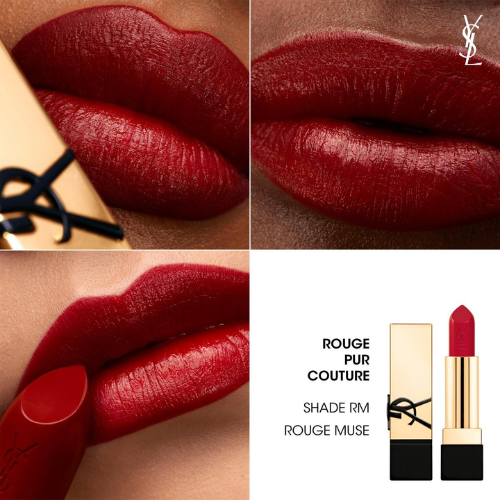 YSL ROUGE PUR COUTURE ROSSETTO SATINATO MUSE RED