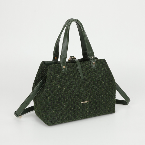 BORSA A BRACCIO IN TESSUTO VERDE MILITARE