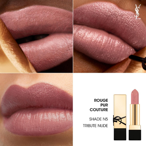 YSL ROUGE PUR COUTURE ROSSETTO SATINATO NUDE 05