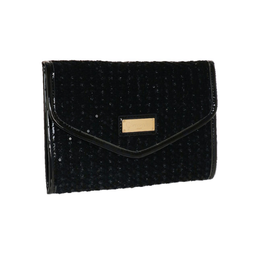 PORTAGIOIE BUSTA M TWEED COUTURE NERO