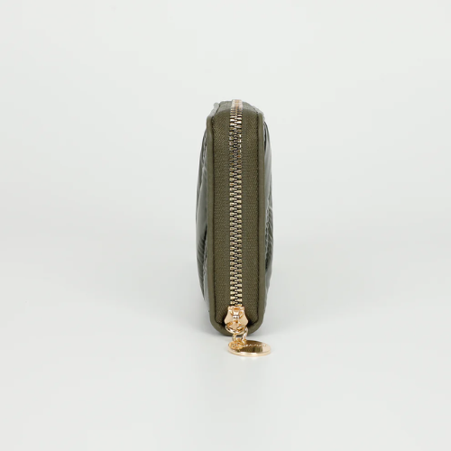 PORTAFOGLIO GRANDE IN PIUMINO VERDE MILITARE