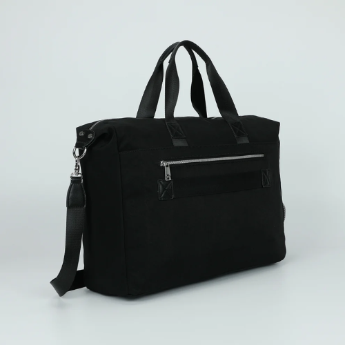 BORSONE IN NYLON CON TASCHE NERO 