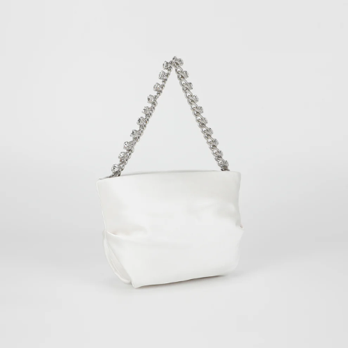 BORSA IN RASO BIANCA 