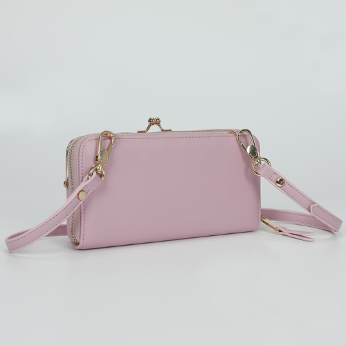 PORTAOGGETTI CON CHIUSURA A CLUTCH ROSA 