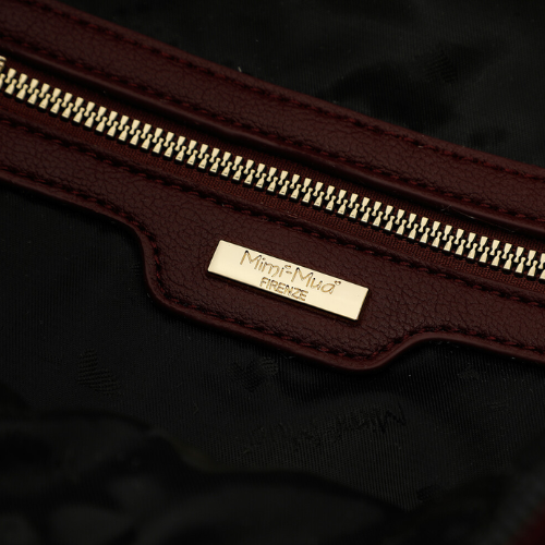 ZAINO IN NYLON CON DETTAGLI IN PU BURGUNDY