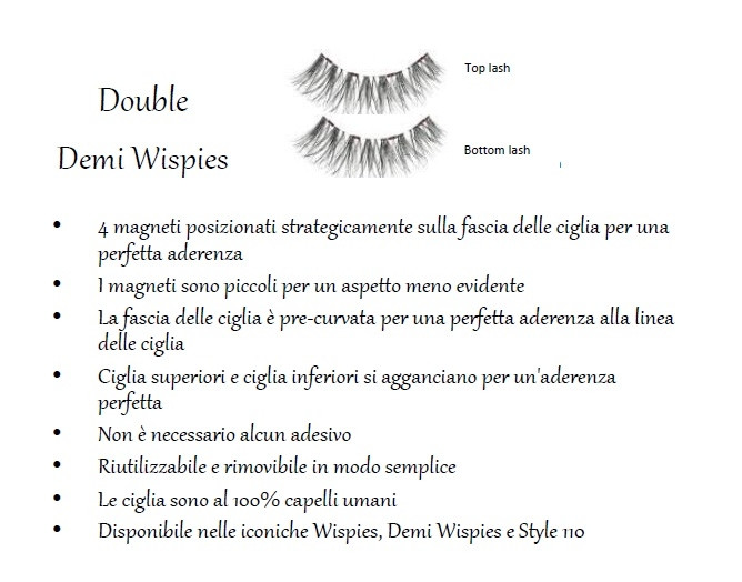 magnetic lashes double demi wispies