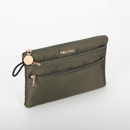 PORTAOGGETTI PICCOLO IN NYLON VERDE MILITARE