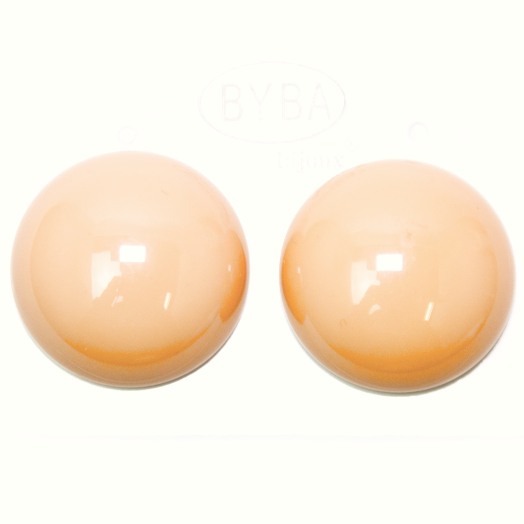 ORECCHINO A CLIP CON BOTTONE color CARNE ART. B000586