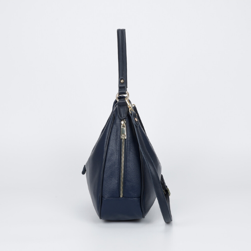 BORSA A SACCA CON LETTERE MIMI-MUA BLU