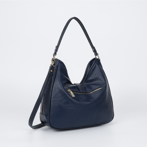 BORSA A SACCA CON LETTERE MIMI-MUA BLU