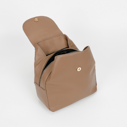 ZAINO CON LETTERE MIMI-MUA TAUPE