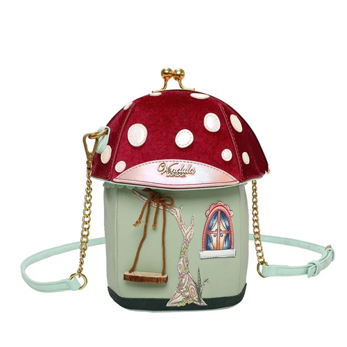 Borsa ''Toadstool House'' Fairy Village