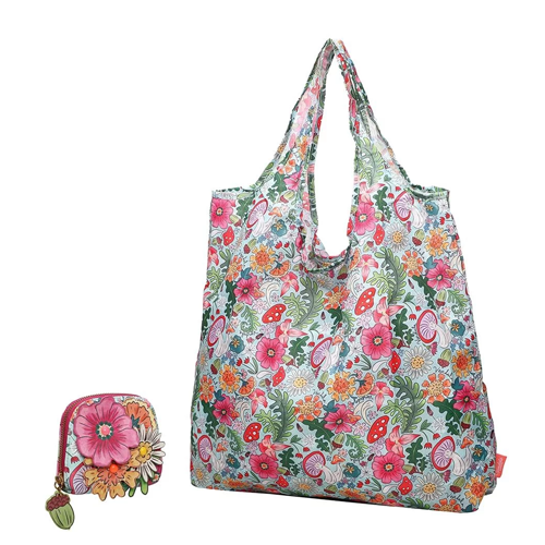 Portamonete Con Clip e Borsa Shopper pieghevole Fairy Village