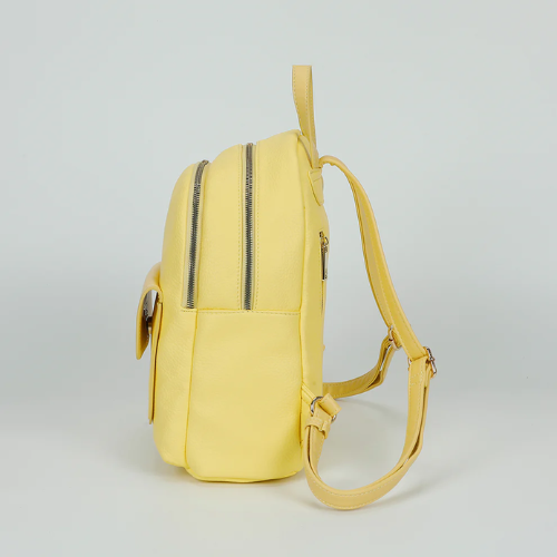 ZAINO CON PATTA LISCIA GIALLO CHIARO 