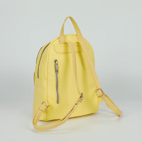 ZAINO CON PATTA LISCIA GIALLO CHIARO 