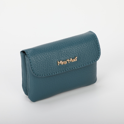 PORTACARTE PICCOLO CON PATTA BLU