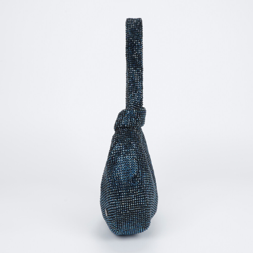 BORSA MORBIDA CON NODO BLU