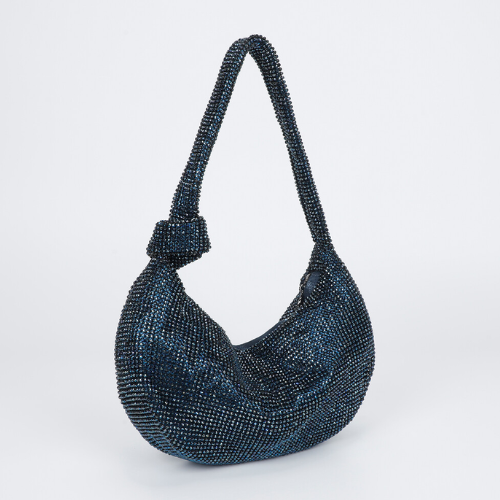 BORSA MORBIDA CON NODO BLU