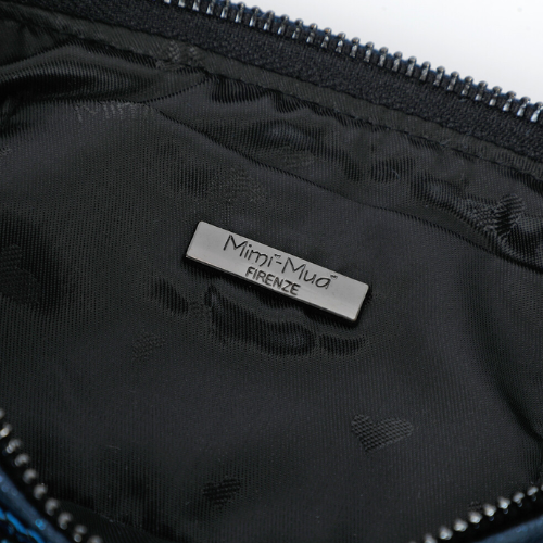 BORSA MORBIDA CON NODO BLU