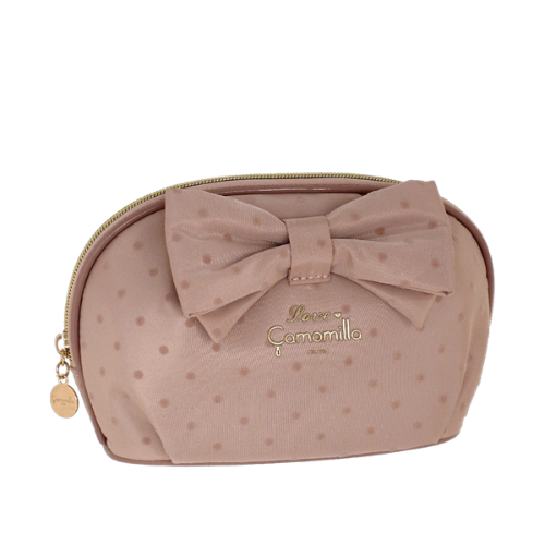 POUCH M POLKA GLAM ROSA