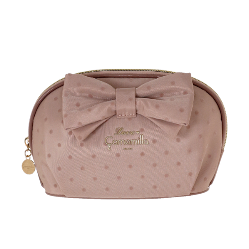 POUCH M POLKA GLAM ROSA